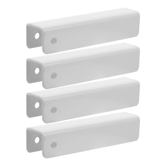 VORCOOL 4Pcs Pet Gates Accessories U Shaped Iron Groove Fittings for Stairway Safety