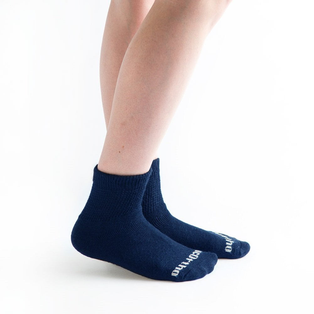 Doc Ortho Ultra Soft Loose Fit Diabetic Socks, 6 Pairs, 1/4 Crew ...