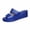 Blue, variant on Women's Beach Sandals, Summer Breathable Footwear for Women, Womens Fashion Casual Warm Weather Recent Solid Color Thick Sole Peep Toe Outdoor Wedge Slides