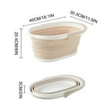 thumbnail image 3 of Qocolhg Collapsible Mop Bucket with Handle for Cleaning, Silicone Square Mopping Bucket for Windows Cleaning or Car Washing, Cleaning Supplies Organizer Plastic Bucket for Storage, Clearance, 3 of 9