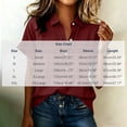 thumbnail image 3 of IUYRTFE Women's Short Sleeve Button Down Collared Blouse Solid Color Casual Summer Work Shirt, 3 of 6