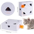 thumbnail image 2 of Smart Interactive Cat Toy, Ambush Interactive Electronic Cat Toy with Rotating Feather, Auto-Shut Off Funny Cat Feather Magic Box for Indoor Kitty Entertainment, Exercise & Catching Training Game, 2 of 8