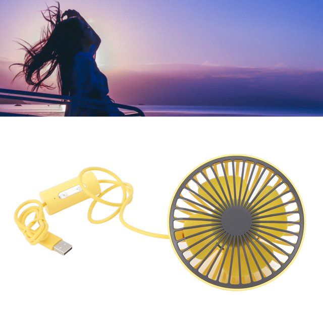 Ventilador De Refrigeración Para Coche, Luz LED, Clip De Ventilación, Viento Fuerte De 3 Velocidades