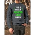 thumbnail image 2 of Awesome Farmer Looks Like Sweatshirt Men -Smartprints Designs, Male Small, 2 of 4