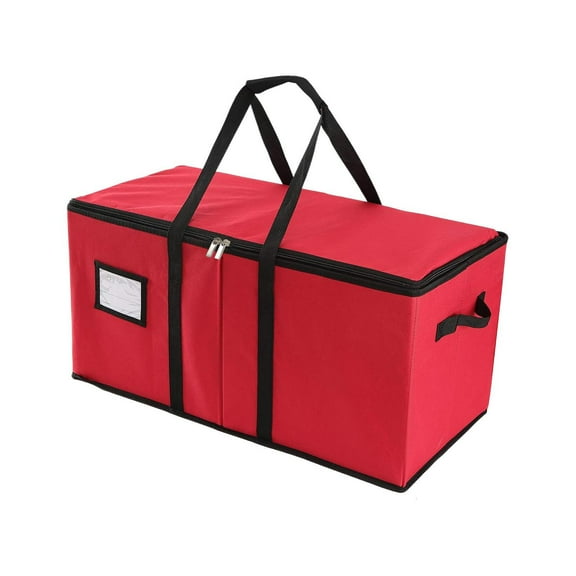 Eoozwa Christmas Ornament Storage Box , Holiday Storage Containers , Decoration Organizer keep 128 Christmas Ball Ornaments & Xmas Accessories ,24.02x11.81x11.81in