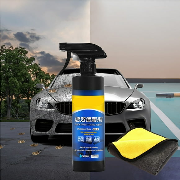 EGNMCR Car Spray Car Coating Spray 3 In 1 High Protection Quick Ceramic Car Coating Agent Spray Quick Coat Car Wax Polish Spray 500ml Coating agent