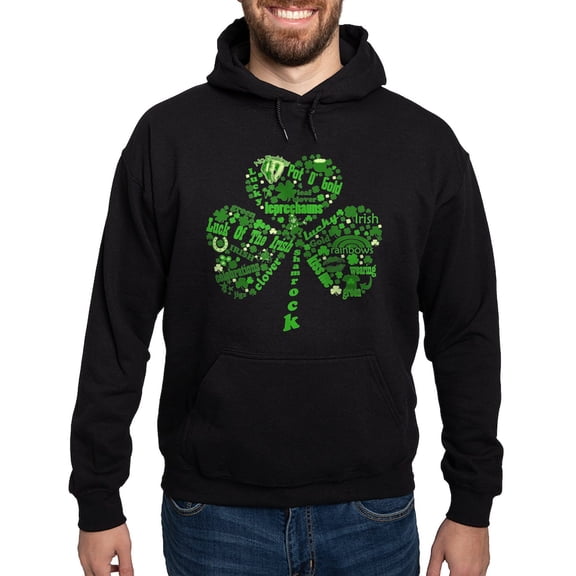 CafePress - St Paddys Day Shamrock Hoodie (Dark) - Pullover Hoodie, Classic, Comfortable Hooded Sweatshirt