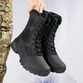 thumbnail image 4 of VOVORY Winter Warm Mens Snow Boots Male Lightweight Hiking Desert Boots Outdoor Sport Walking Shoes for Women, 4 of 12