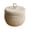 L, variant on 3 Pack Handwoven Cotton Rope Round Storage Baskets , with Lids Decorative Nesting Woven Baskets for Snacks Eggs Organization Farmhouse Home Decor Easter Spring Decor