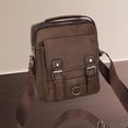 thumbnail image 1 of Bolso de hombro Yinane Bolso de almacenamiento Diseño Vintage Marrón oscuro, 1 of 8