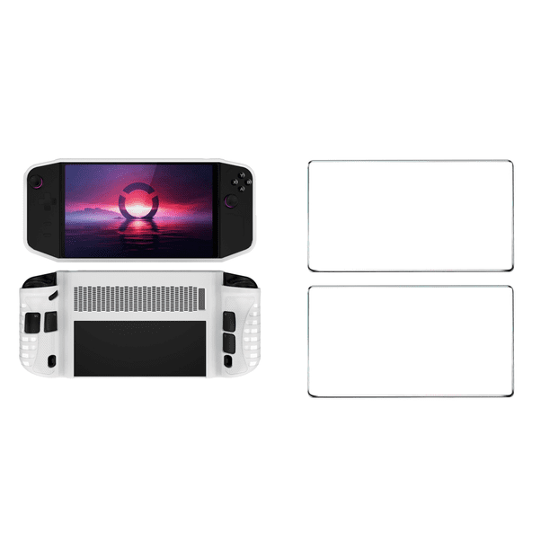 Funda Protectora TPU A Prueba Golpes Con Cubierta Soporte para Lenovo Legion Go() Blanco
