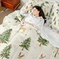 thumbnail image 4 of Castle Fairy Kids Animal Deer 7-Piece Twin Bedding Sets,Christmas Tree Bedding Comforter Set,Happy New Year Breathable Sheet Sets,Ultra Soft Home Decor, 4 of 8