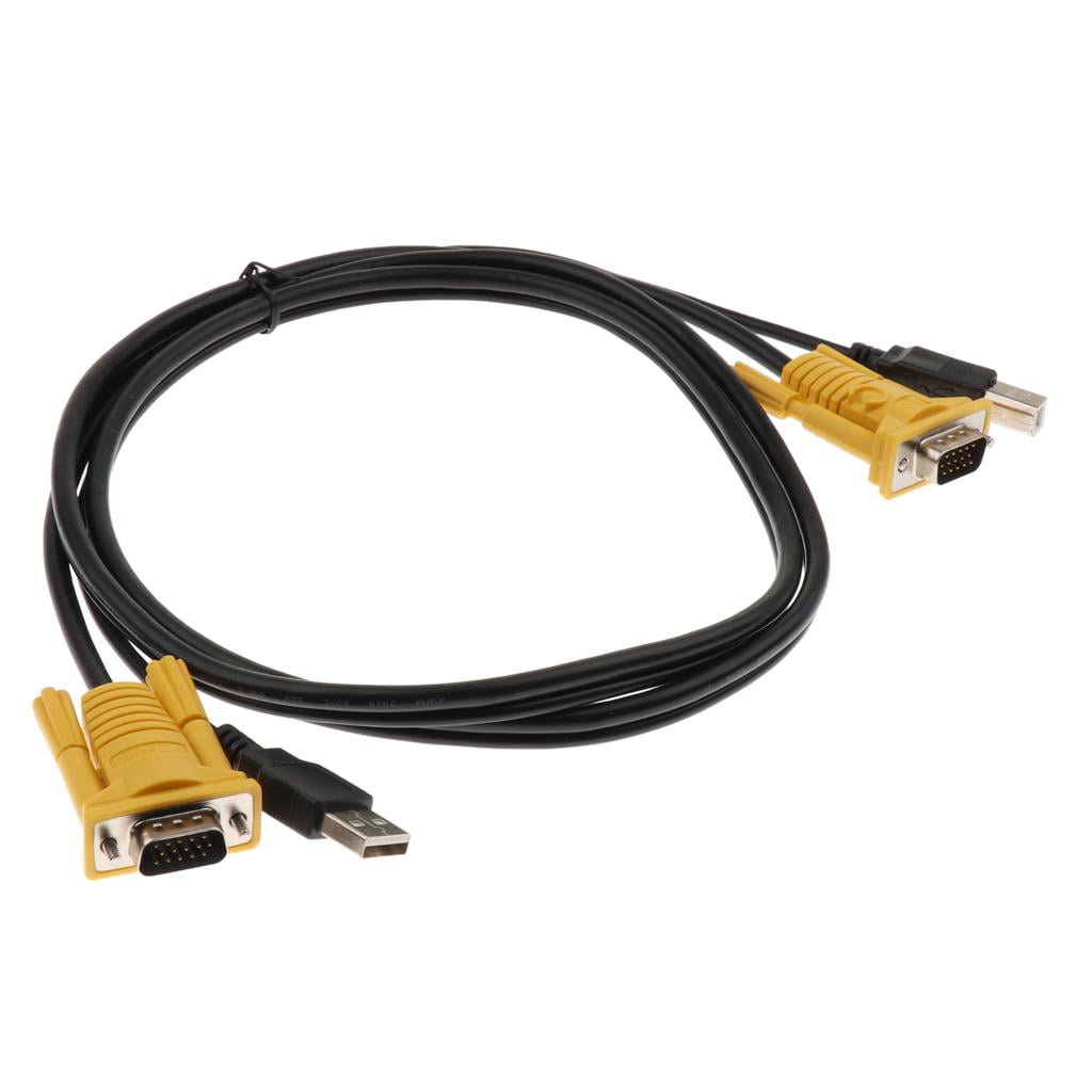 USB Male TO USB B Male Cable for KVM Switch Cable VGA Male to VGA Male Cable 