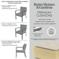 thumbnail image 6 of Better Homes & Gardens 20" x 20" Premium Green Outdoor Dining Chair Cushion, 6 of 10