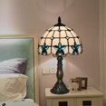 thumbnail image 6 of FSLiving Tiffany Style Table Lamp Mosaic Stained Nightlight Handmade Glass Lamp Shade Antique Vintage Desk Lamp Bedside Lamp TD0307-Y02, 6 of 7