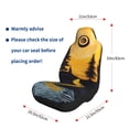 thumbnail image 5 of Yiaed Sunset River Pine Trees Print Car Seat Covers,Universal Auto Seats Protector Fits for Car,SUV Sedan,Truck,Automotive Seat Covers & Accessories-2 PCS, 5 of 9