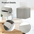 thumbnail image 3 of Tissue Box Cover, Modern PU Leather Square Tissue Box Holder for Creative Decorative, Ideal for Bathrooms/Office/Car/Dining Table, 5"X5"X5", 3 of 6
