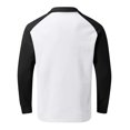 thumbnail image 3 of Men's Outdoor Vintage V-neck Button Long Sleeve Fashion Sports T-shirt M, 3 of 4