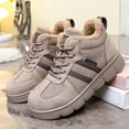 thumbnail image 6 of Dakaela Womens Snow Boots Lace up Winter Ankle Sneakers Suede Warm Anti Slip Outdoor Work Shoes for Walking Hiking Coffee 6.5, 6 of 9