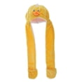 thumbnail image 4 of Niños Adultos Sombreros Invierno Cálido Gorras Media Capucha Sombreros Guantes Bufanda Sombreros, Disfraz Juguete - Multicolor, Duck Yotijar Guantes de bufanda 3 en 1, 4 of 8