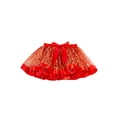 thumbnail image 2 of Douhoow 2-11 Years Girl Princess Skirt,Elastic Waist Christmas Print Tutu Skirt Elk Headband, 2 of 8