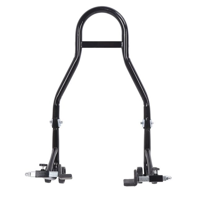 Support de Balançoire de Moto, Noir Réglable Robuste en Acier Support de Roue Arrière de Moto Détachable Haute Stabilité pour Nettoyage Entretien