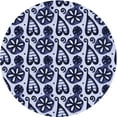 thumbnail image 1 of Ahgly Company Machine Washable Indoor Round Transitional Blue Angel Blue Area Rugs, 6' Round, 1 of 7