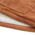 thumbnail image 3 of Beautiful Giant Men's Corduroy Jacket with Sherpa Lining Winter Warm Zip-Up Hooded Coat Thick Thermal Outerwear, 3 of 8