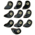 thumbnail image 2 of Cubierta De Cabeza De Hierro De Golf, Protector De Palo De Golf Negro/rojo, 10 Unids/set Golfista Para Cabeza De Hierro De Golf Diversión Al Aire Libre Niños Adultos Cergrey negro, 2 of 8