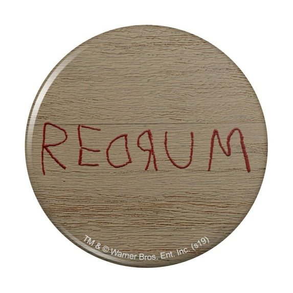 The Shining Redrum Pinback Button Pin
