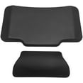 thumbnail image 1 of SHISUYAN 1 Set Motorcycle Back Rest Lumbar Support Pillow Black Rectangular 11.7x6.7x0.6in, 1 of 8