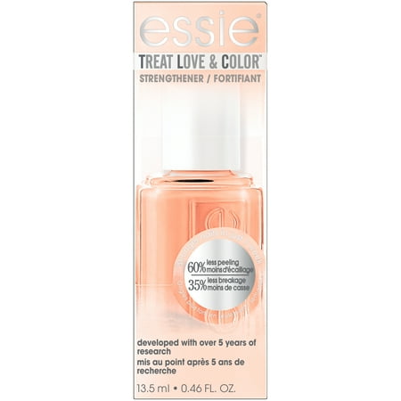 essie treat love & color nail polish & strengthener, glowing strong (cream finish) 0.46 (Best Way To Grow Strong Nails)