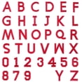 thumbnail image 4 of LOVEVER letter patch iron on 72 Pcs Iron On Letters And Numbers Patches Embroidered Alphabet Stickers Number Patches For Clothes Dress Hats Socks Jeans Diy Accessories 1.46”X0.98”X0.04”, 4 of 10