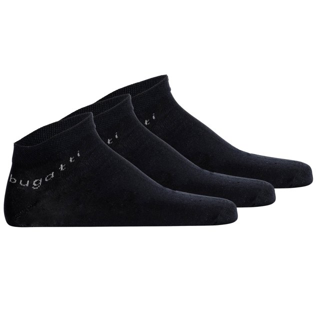 bugatti calcetines zapatillas hombre pack de 3 - Calcetines Algodón Suave Uni Basic Azul oscuro 43-46