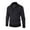 Black, variant on Lilgiuy Men's Fashion Casual Half High Neck Zipper Sweater Snowcloth Imitation Long Sleeve Stand Collar Loose Top Sweater Outwear
