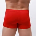 thumbnail image 6 of YWDJ Mens Boyshorts Underwear Lightweight No Show Mens Color Briefs Fashion Underwear Personalized Mid-waist Hoop Panties Buttock Covering Briefs Red S, 6 of 9
