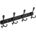 thumbnail image 1 of Perchero De Pared, Perchero De Pared con Acero Al Carbono Bidireccional, Ganchos De Baño Sólidos para Dormitorio, Oficina, Pasillo, Negro, 1 of 5