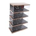 thumbnail image 1 of figatia 1/64 Diecast Car Display Case Desktop Decor, Simulation Parking Lot Display Case 4 tier, 1 of 9