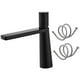 thumbnail image 1 of Grifo de baño, grifo mezclador de lavabo monomando con núcleo de cerámica moderno caliente y frío para tocador de hotel, gabinete de cocina doméstico negro corto, 1 of 9