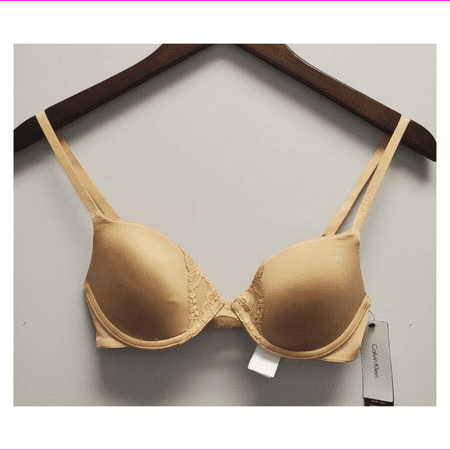 Calvin Klein Push Up and Plunge Bra in Nude  32C (QP13970)