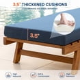 thumbnail image 5 of Patiobula 2-Pack Outdoor Chaise Lounge Cushion with Ties, 72 in. x 22 in. x 3 in. Sunproof Waterproof Patio Recliner Replacement Cushions for Outdoor Furniture, Navy, 5 of 10