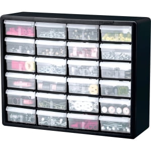 Akro Mils 24 Drawer Plastic Storage Cabinet Akm10124 Walmart
