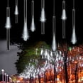 thumbnail image 3 of Solar Meteor Shower Lamp String (8x30cm) – IP65 Waterproof Outdoor Decor Lights | Multicolor Falling Star Effect for Christmas/Weddings/Patio Trees, 3 of 9