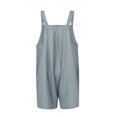 thumbnail image 3 of Carga Total Traje de diario de talle alto para mujer con botones en general de carga de algodón (gris L) Ygjytge para Mujer Gris T XL, 3 of 9