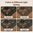 thumbnail image 7 of Design&I 6'x9' Washable Area Rug Black Gold Celestial and Botanical Elegance Enchanting Floral Astral Motifs for Queen Size Bedroom, Under Bed, Sleek Flatweave Pet Friendly, 7 of 7