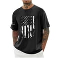 thumbnail image 1 of Birdeem Chemises pour Hommes Hommes Imprimé Col Rond Décontracté Mode Manches Courtes Blouses Col Rond Chemises, 1 of 9