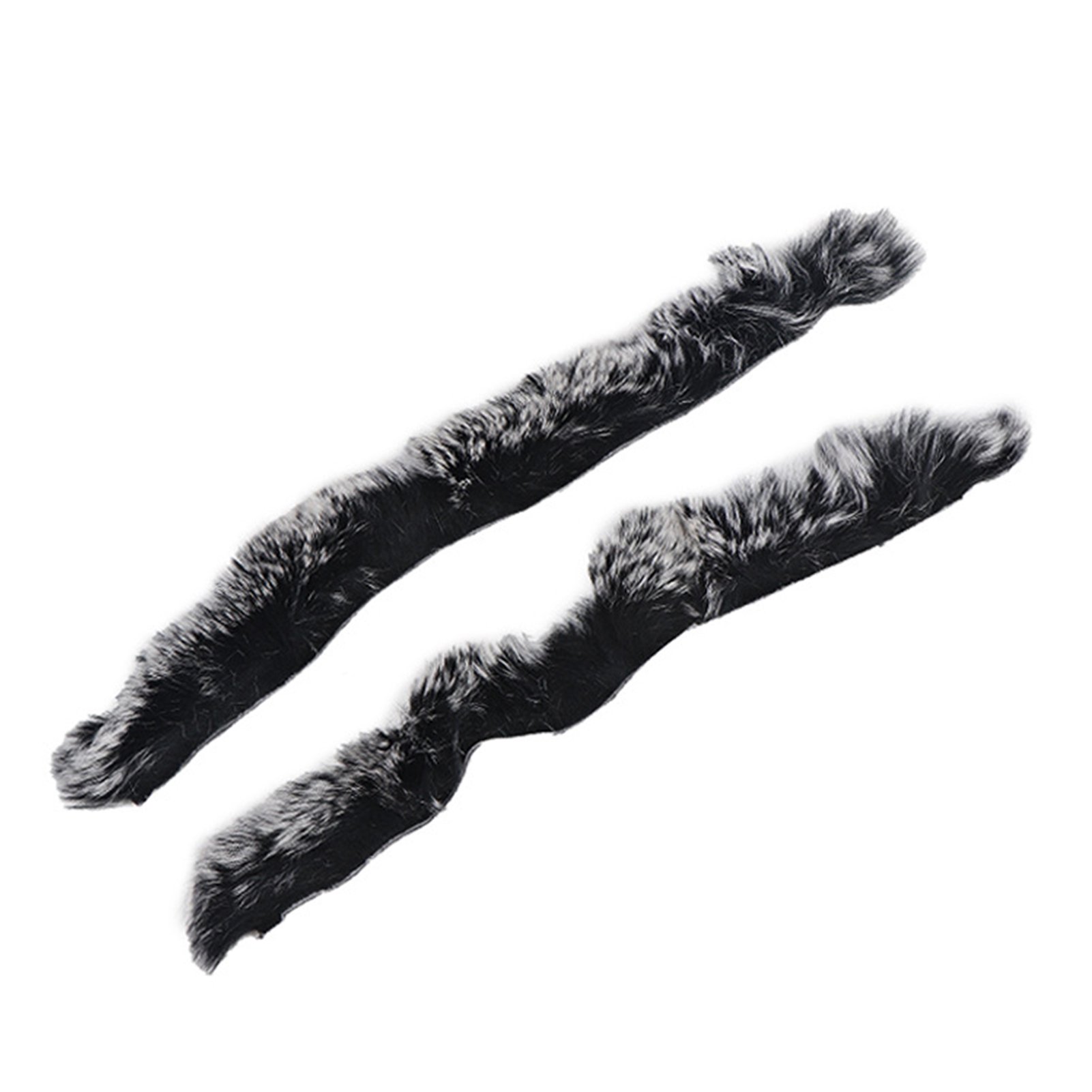 Pebbuoy 1 Pair Archery Bow String Silencers Shock Absorption Soft Touch Fuzzy Faux Rex Rabbit Fur String Separator Recurve Traditional Hunting Bow Stabilizer Bowstring Dampener
