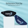 thumbnail image 2 of Riñonera para hombre y mujer con bolsillo, cremallera y correa ajustable, 2 of 8