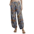 thumbnail image 2 of MINTREUS Womens Baggy Wide Leg Harem Pants Casual Elastic Waisted Palazzo Pants with Pockets, 2 of 7