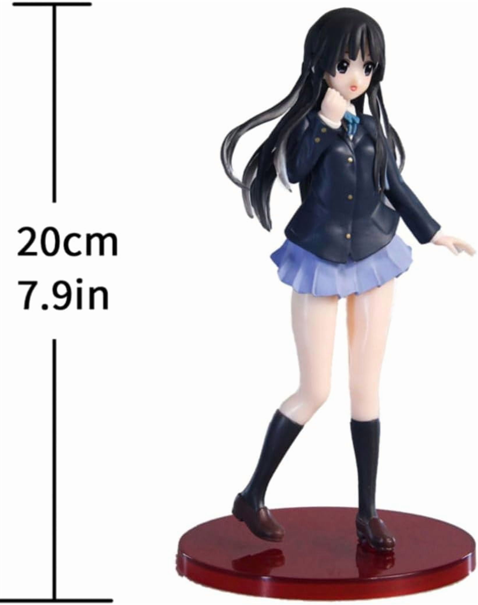 New K-ON! Akiyama Mio (Uniform Ver) Character Anime Model Statue Action Figures Desktop Ornament Popular Decorations Fan Souvenirs Creative Gift Collectable
